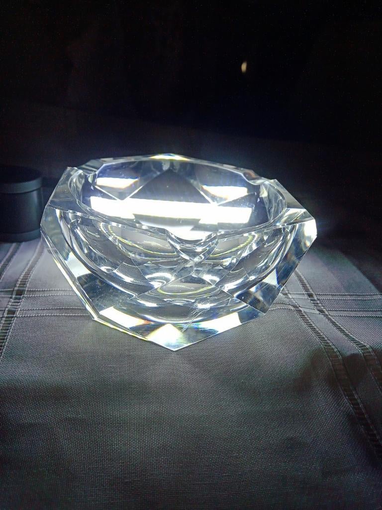 Cendrier cristal val St Lambert 1960's, Antiquités & Art, Enlèvement