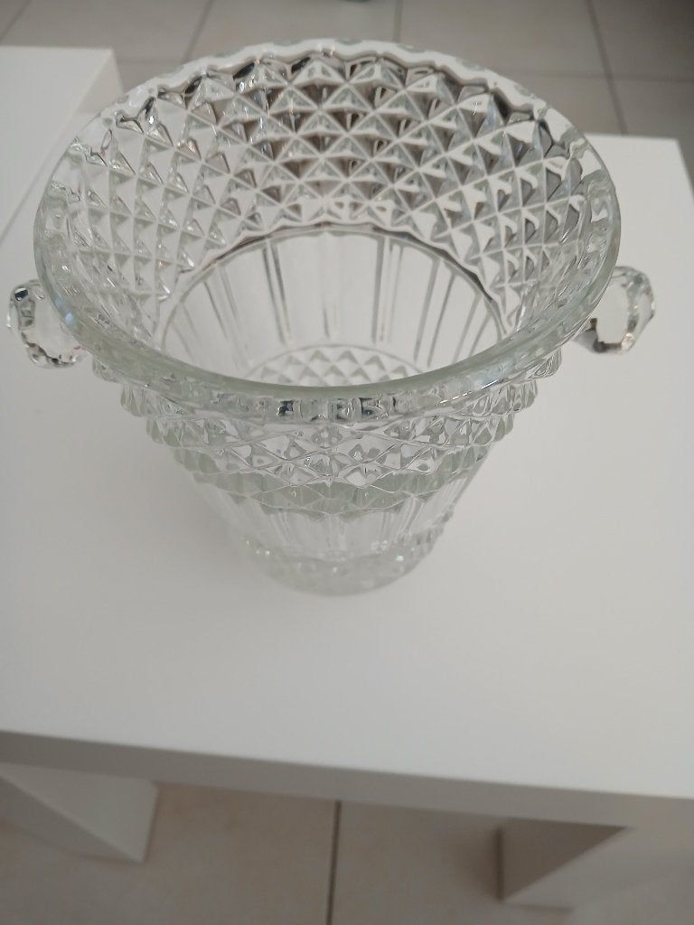 Seau a glaçons en cristal- vintage, Enlèvement