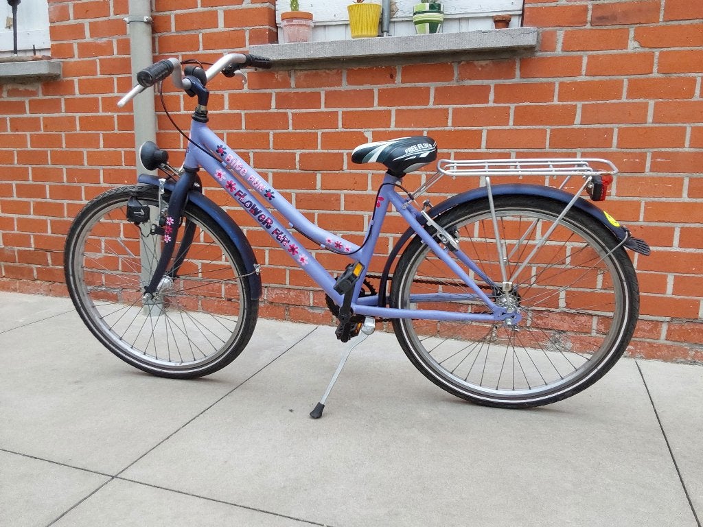 Kinderfiets, Fietsen en Brommers, Fietsen | Kinderfietsjes, Ophalen, 20 inch of meer, Gebruikt, Velgrem