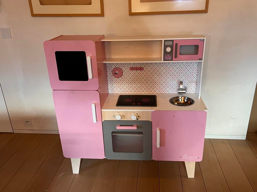 Cuisine pour enfants Janod Macaron rose, Enlèvement, Utilisé