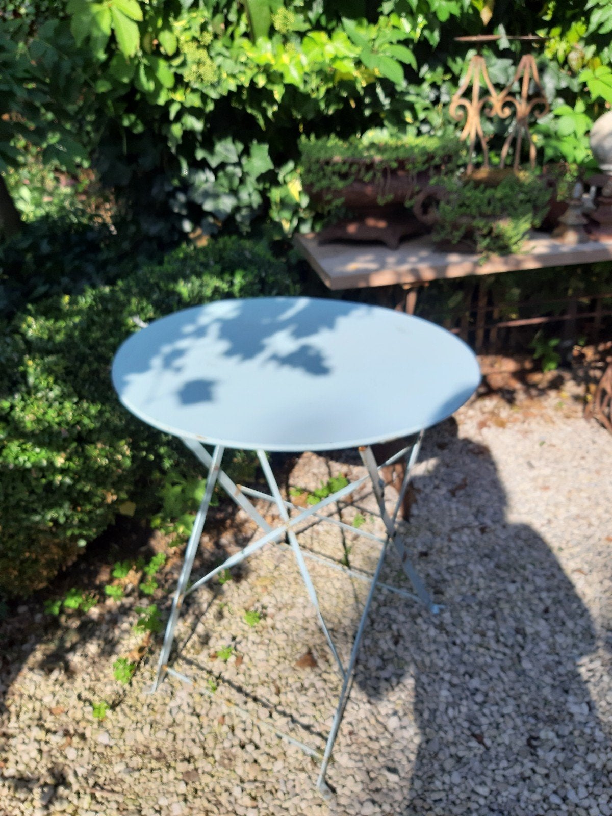 Tuintafel, bistro tafel, diameter 60cm., Tuin en Terras, Ophalen, Metaal