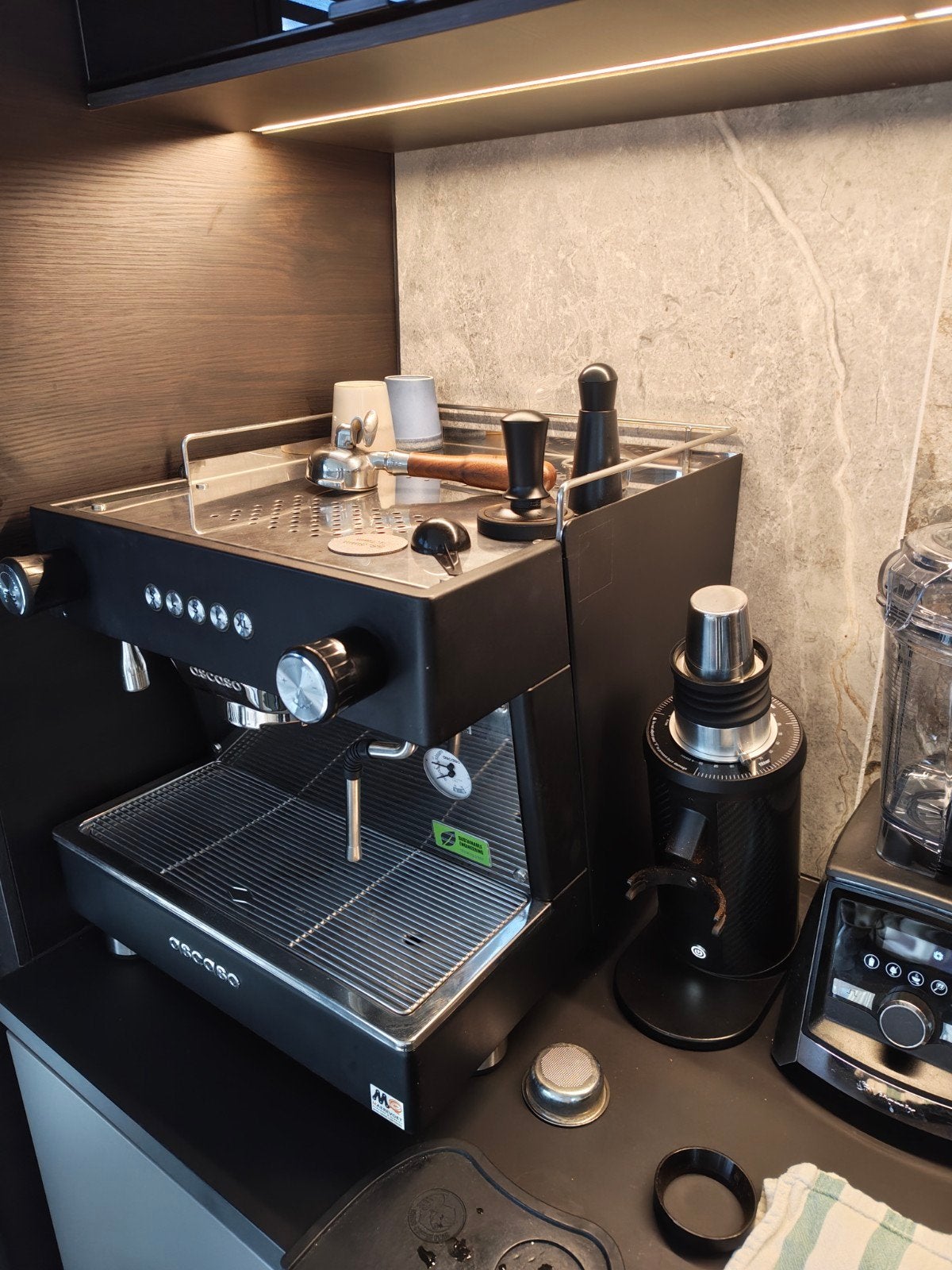 Ascaso Barista T Zero 1 groeps zwart, Elektronische apparatuur, Koffiezetapparaten, Espresso apparaat, 10 kopjes of meer, Koffiebonen
