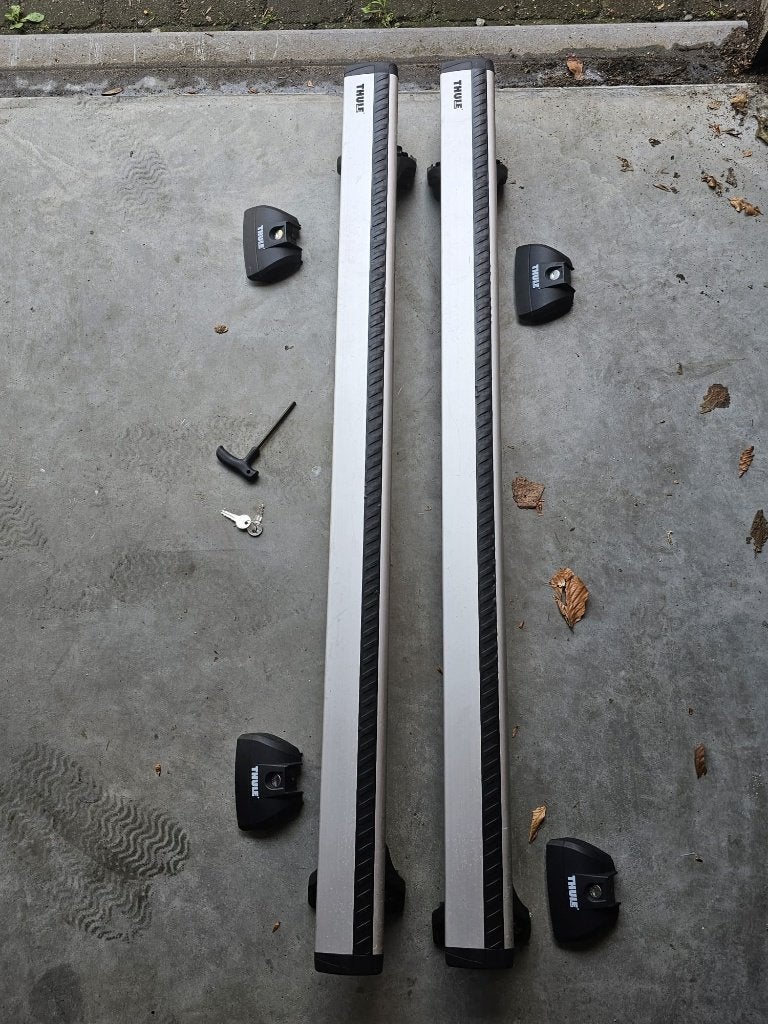 Barres de toit THULE pour Peugeot 3008/5008, Autos : Divers, Coffres de toit, Enlèvement, Utilisé