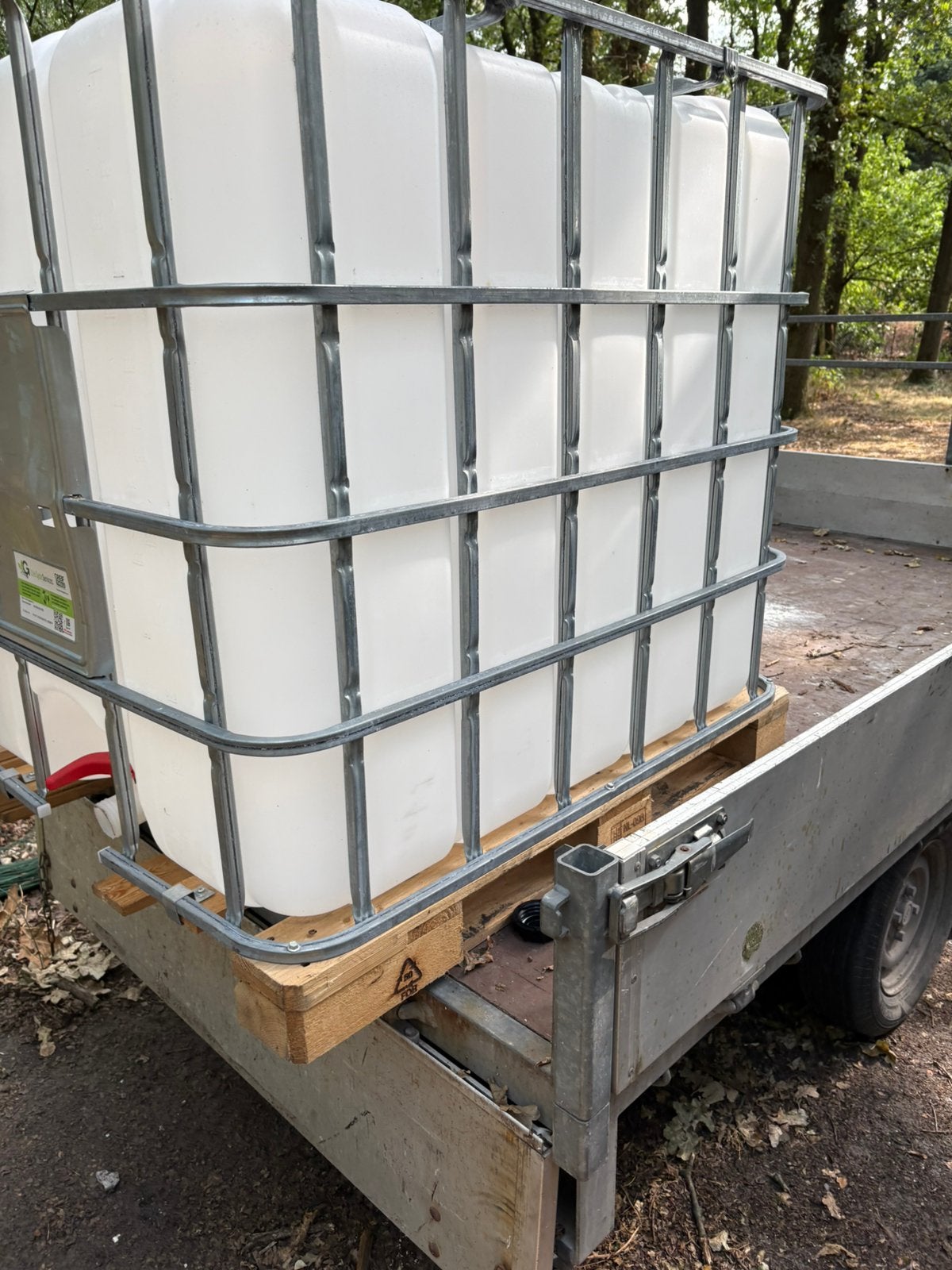 Ibc vat 1000 liter, Ophalen, Zo goed als nieuw