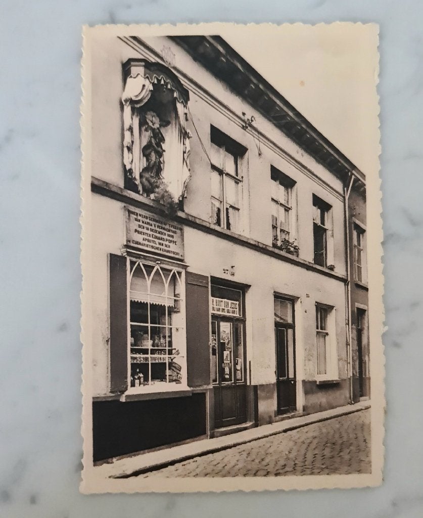 Temse zichtkaart -geboortehuis Priester Poppe, Ophalen of Verzenden, 1920 tot 1940, Ongelopen, Oost-Vlaanderen
