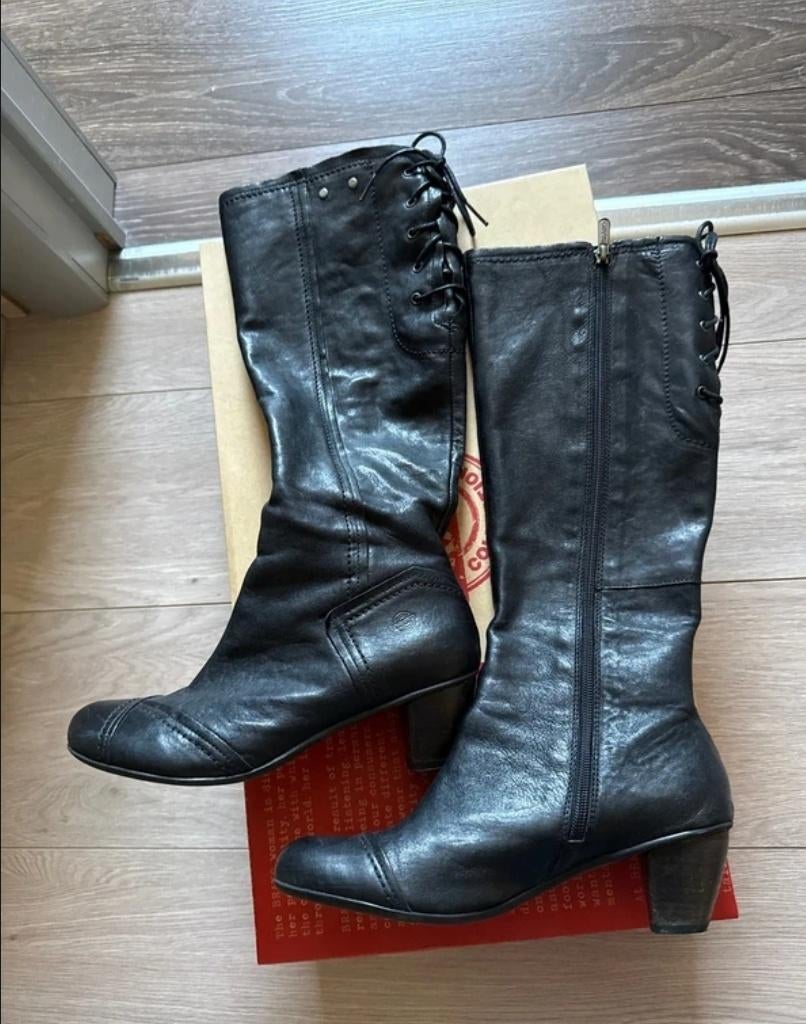 Laarzen hoog zwart leer merk Brako Anatomic, Kleding | Dames, Hoge laarzen, Zwart, Nieuw, Ophalen of Verzenden
