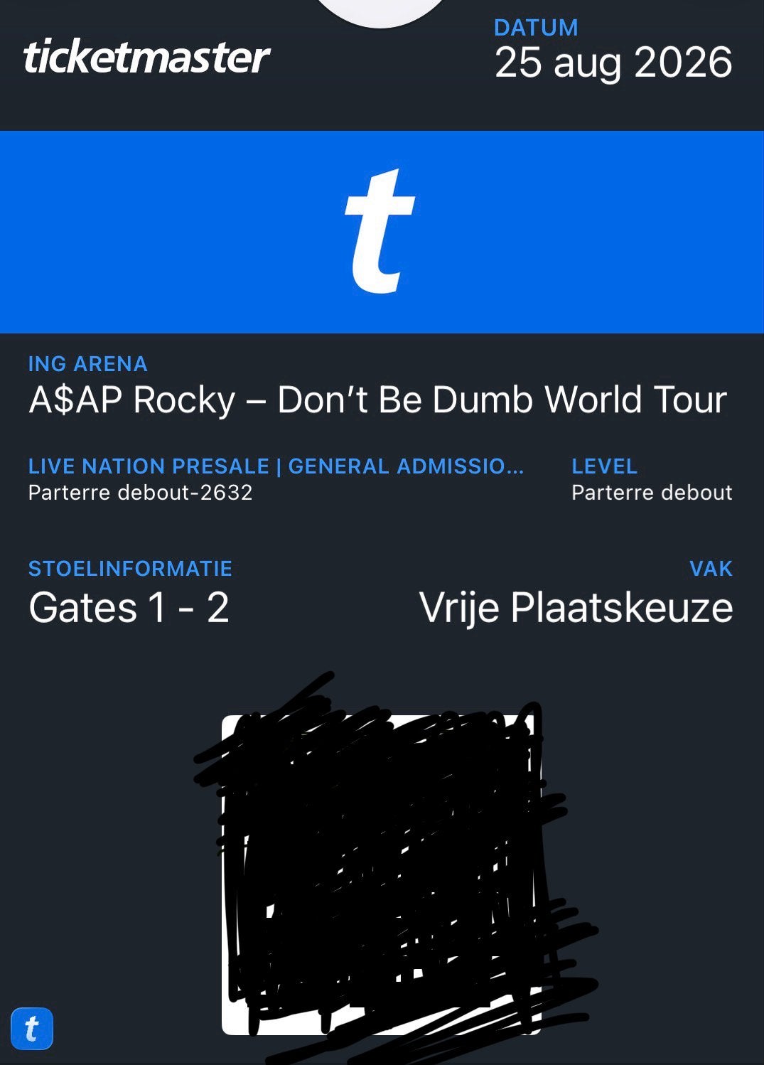 Tournée A$AP ROCKY Don't Be Dumb, Tickets & Billets, Trois personnes ou plus, Août