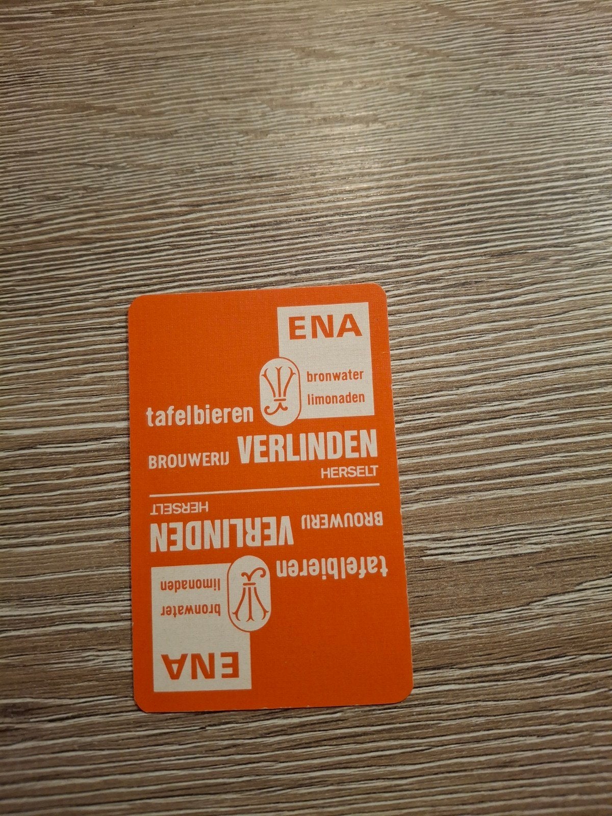 oude speelkaart ena verlinden herselt, Verzamelen, Ophalen of Verzenden