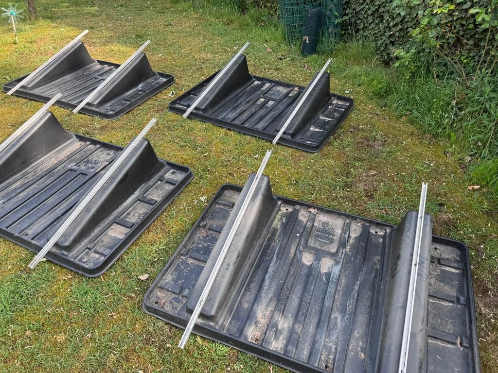 Zonnepanelen plat dak montage zwarte bakken, Bricolage & Construction, Panneaux solaires & Accessoires, Utilisé, Enlèvement