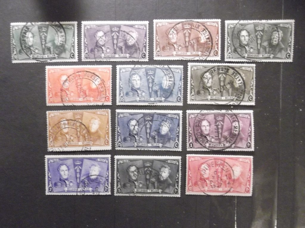 221-233 Jubileum Belgische zegel - Jubilée timbre belge Obl, Timbres & Monnaies, Timbres | Europe | Belgique, Enlèvement ou Envoi