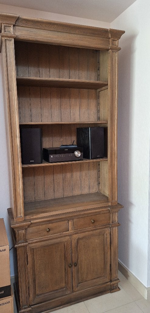 boekenkast hout half open, Ophalen, Gebruikt, Met deur(en), 200 cm of meer