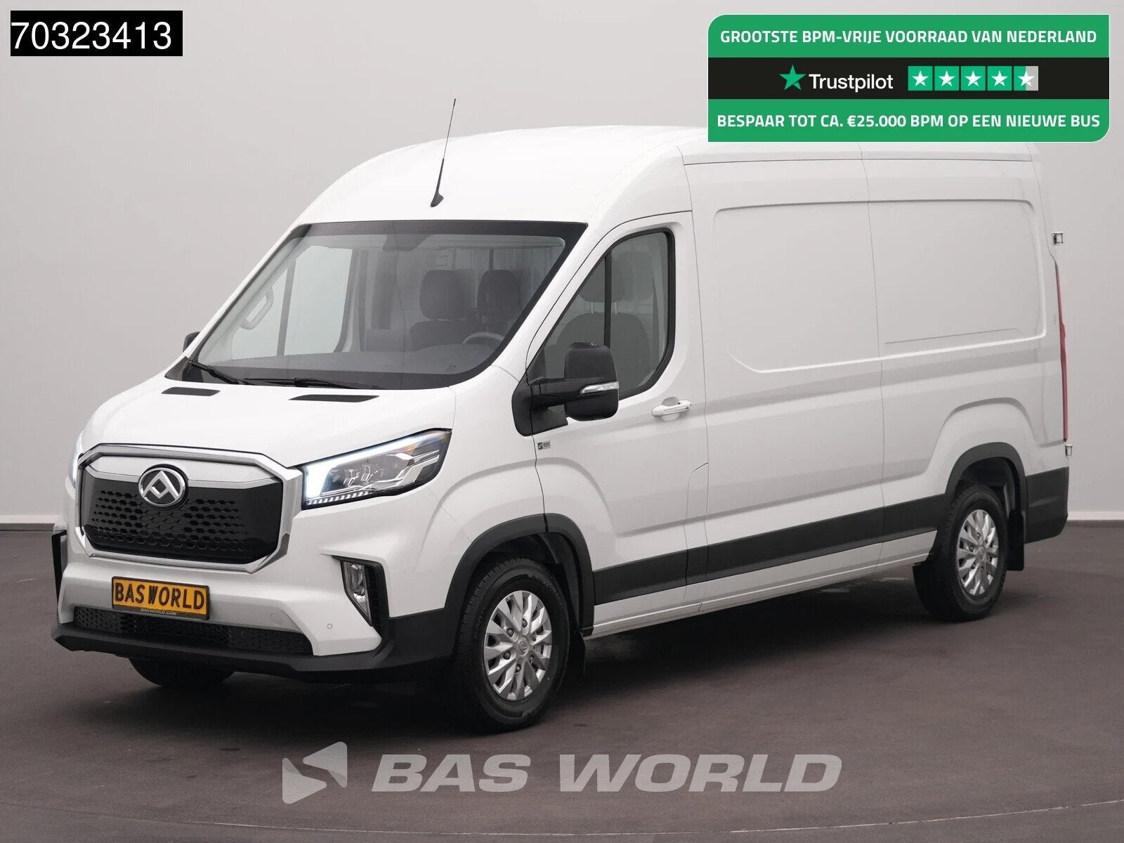 Maxus eDeliver 9 Elektrisch 72kWh 288km WLTP Stad 204PK Snel, Auto's, Bestelwagens en Lichte vracht, Automaat, Stof, 750 kg, Maxus