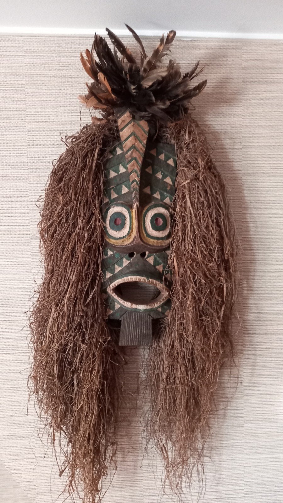 Groot Afrikaans masker DR Congo, Ophalen