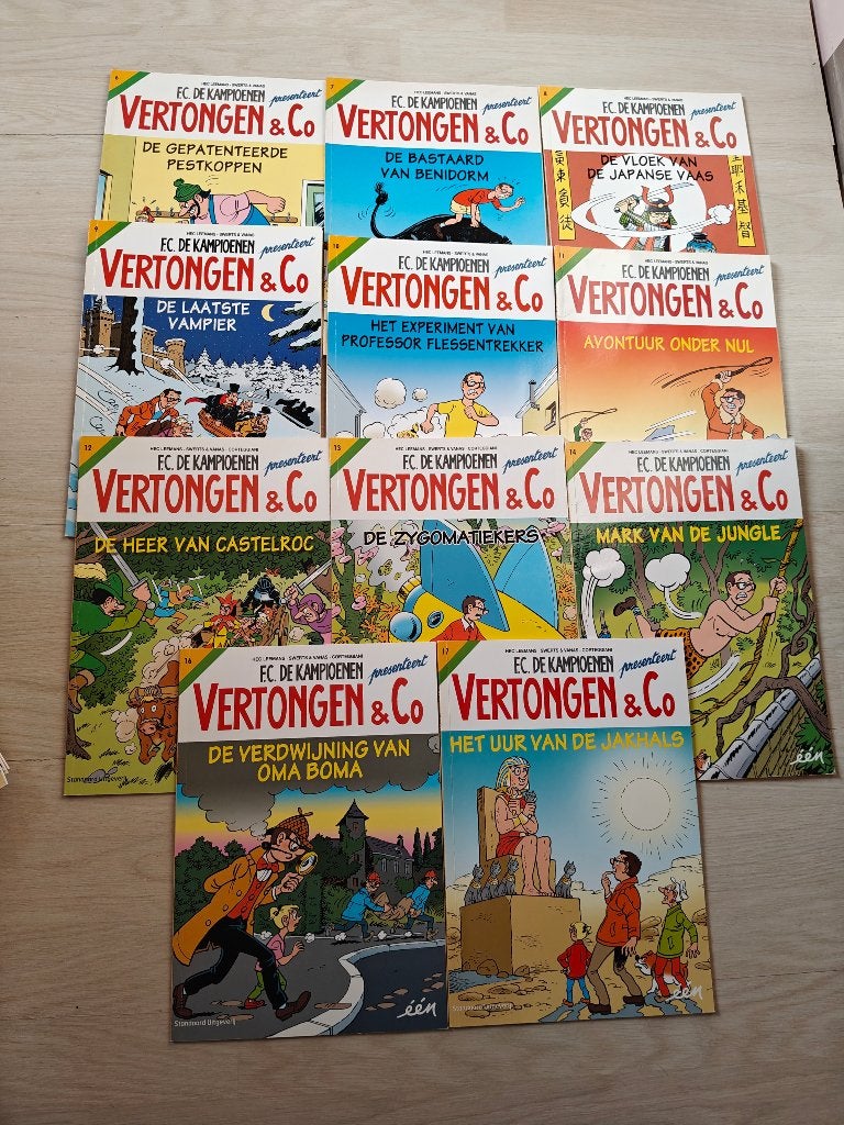 Verzameling strips FC De Kampioenen & Vertongen en Co, Boeken, Meerdere stripboeken, Ophalen of Verzenden, Zo goed als nieuw, Hec Leemans