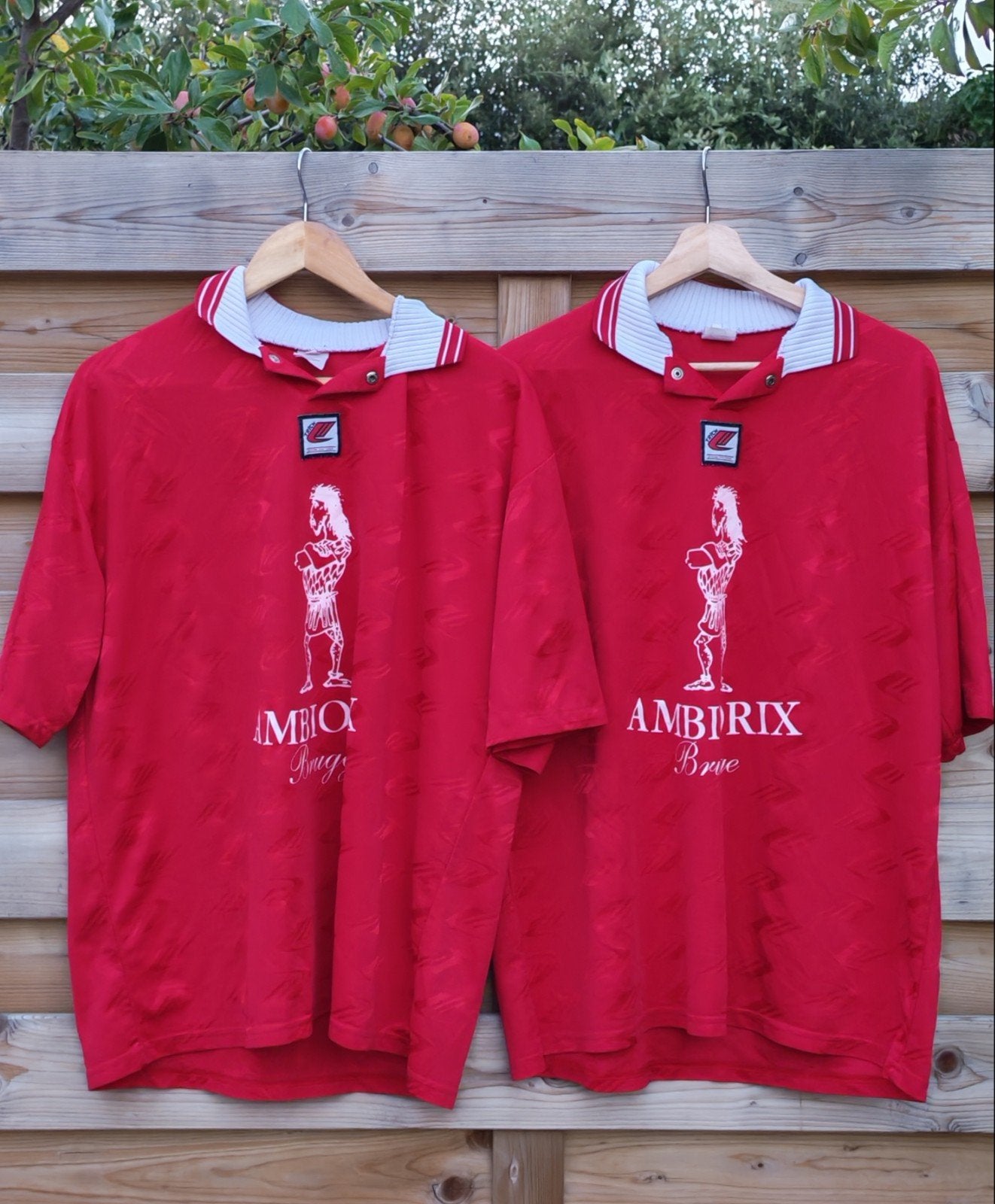 1980s fantastisch duo vintage voetbalshirts xxl, Ophalen of Verzenden