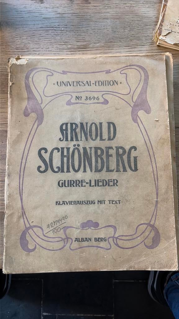 Arnold Schonberg, Musique & Instruments, Partitions, Enlèvement ou Envoi, Utilisé, Piano
