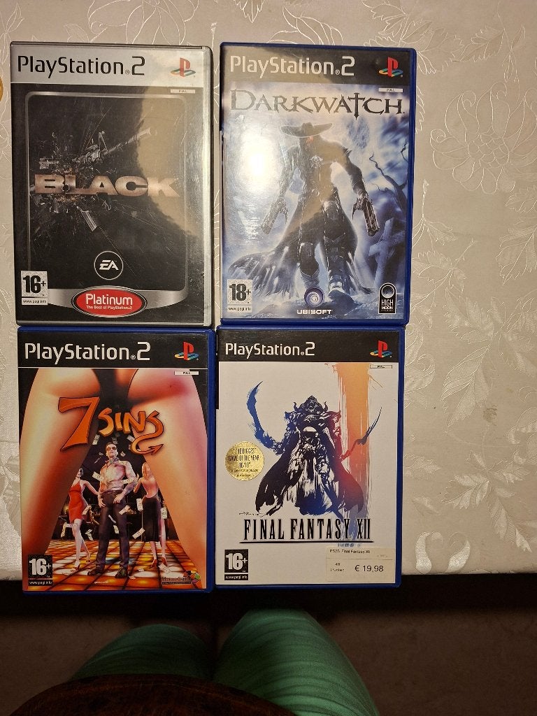 PLAYSTATION 2: Darkwatch, Black, 7 Sins, Final Fantasy XII.., Enlèvement, Comme neuf, Autres genres, À partir de 16 ans