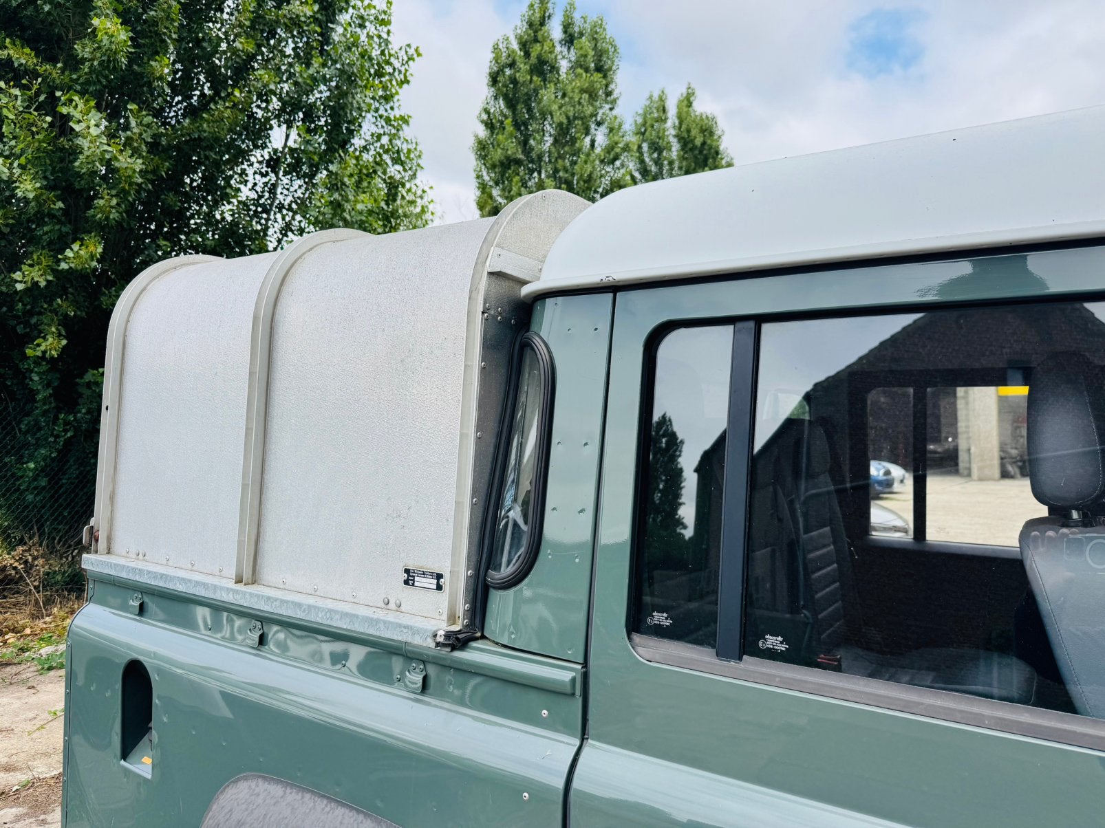 Hardtop - Canopy - DCPU à cabine double pour Defender 110, Enlèvement, Avant, Land Rover, Haillon arrière