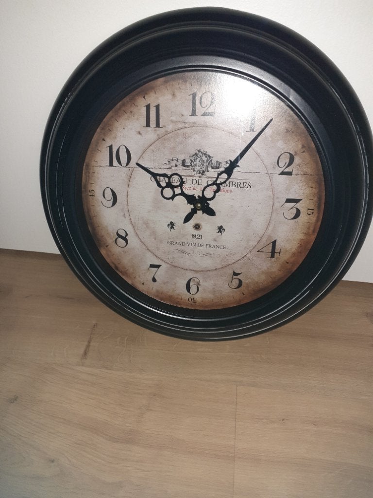 Wandklok, Maison & Meubles, Accessoires pour la Maison | Horloges, Enlèvement, Comme neuf, Horloge murale