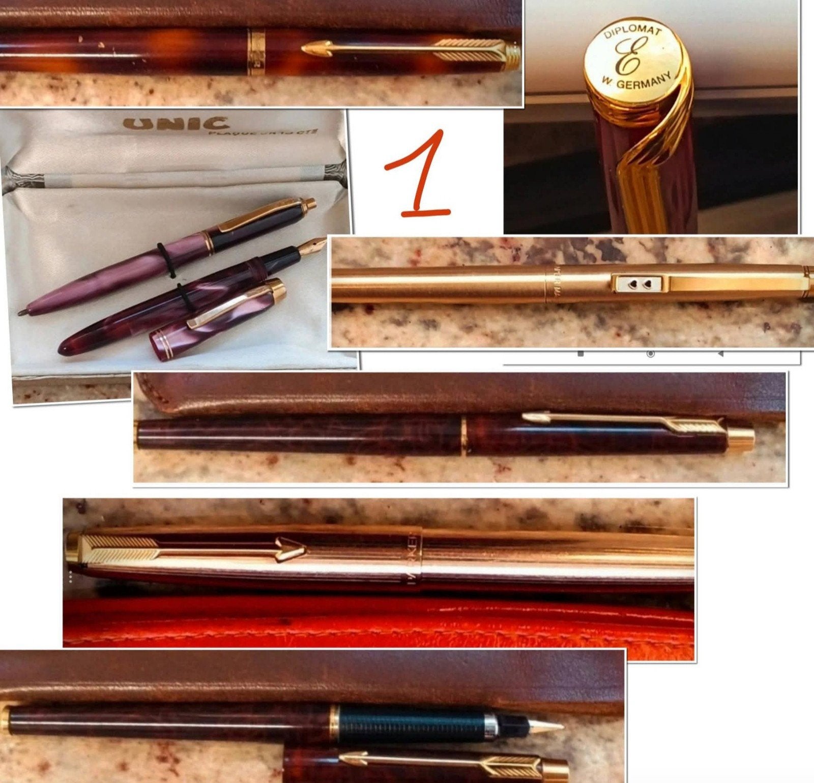Diverse VINTAGE VULPENNEN te koop/ SAMEN of APART te koop, Overige merken, Pennenset, Met doosje, Ophalen of Verzenden