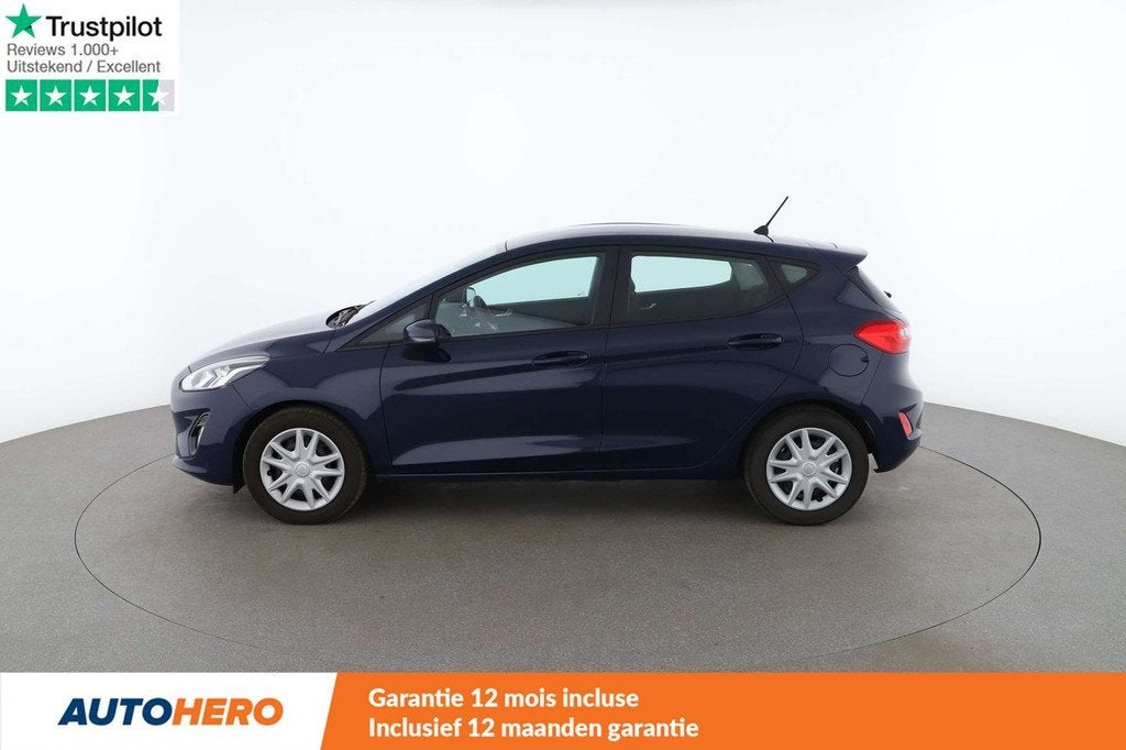 Ford Fiesta 1.0 EcoBoost Cool&Connect (bj 2019), Auto's, Stof, Gebruikt, Euro 6, Blauw