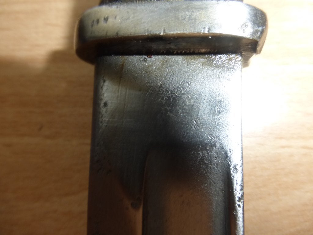 Duitse Mauser bajonet S.14 Bayard wo1, Verzamelen, Militaria | Algemeen, Verzenden, Landmacht, Mes of Dolk