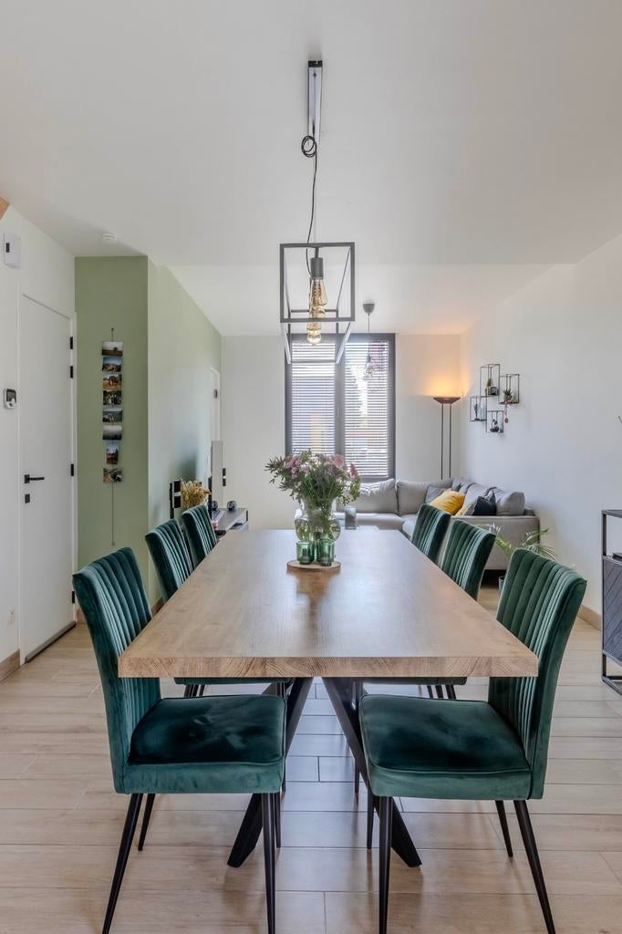 Tafel mangohout 2m20, Ophalen, 200 cm of meer, Zo goed als nieuw, Rechthoekig