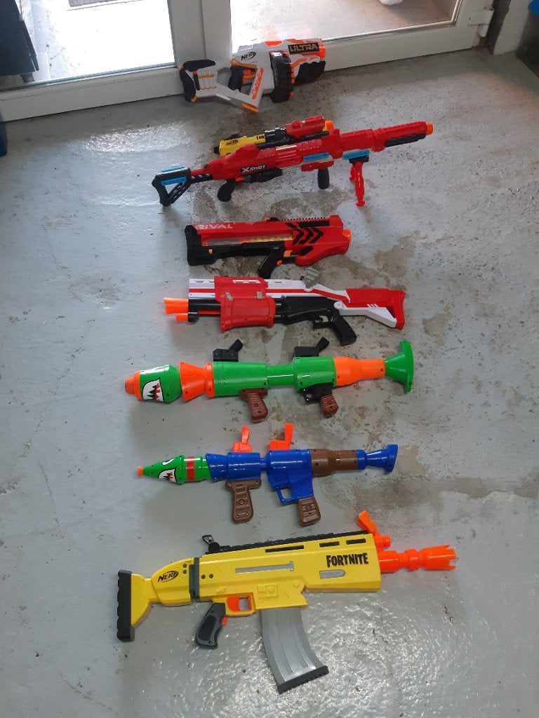 Nerf Fortnite buitenwapen 35 e onderdelen, Ophalen, Zo goed als nieuw