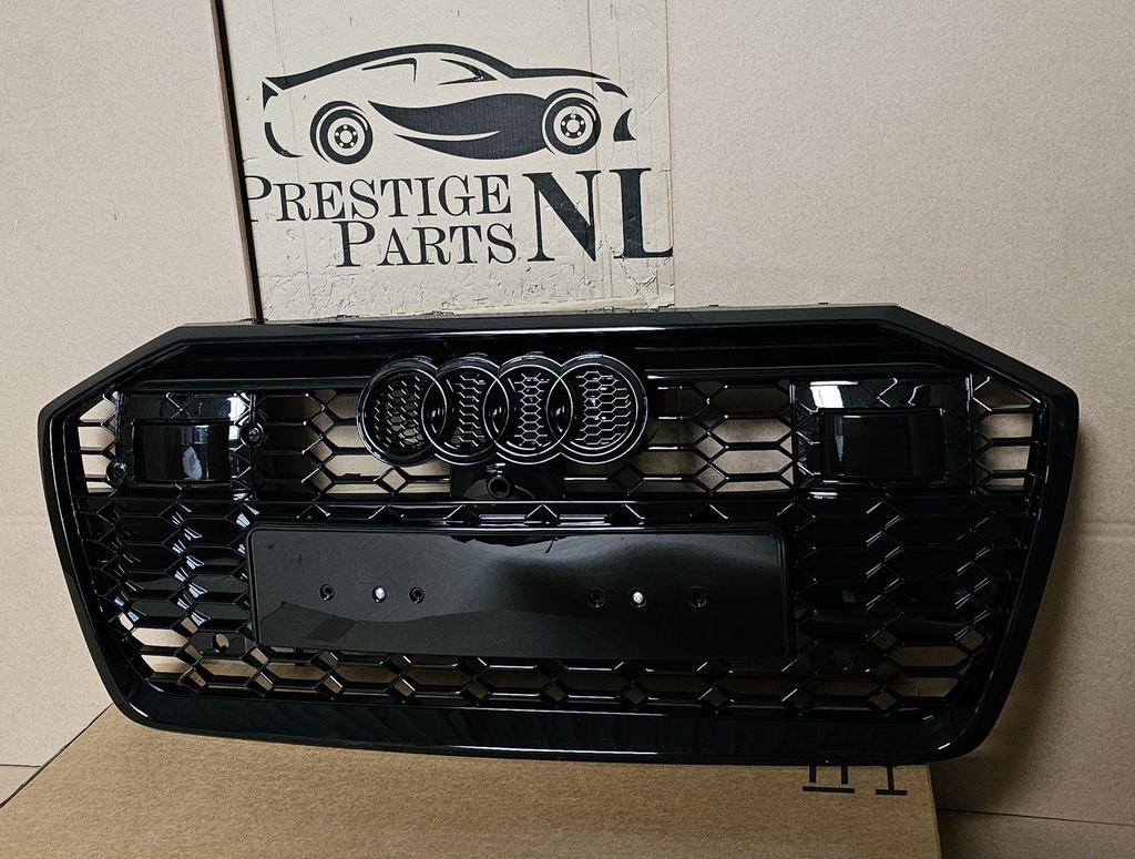 Grill Audi A6 C8 4K S-line S6 RS6 LOOK GRILLE HOOGLANS ZWART, Auto-onderdelen, -, Voor, Nieuw, Ophalen of Verzenden
