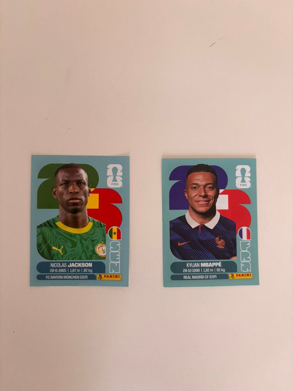 Panini FIFA 365 2025 – Nicolas Jackson & Kylian Mbappé Duo, Ophalen of Verzenden, Zo goed als nieuw, Sticker