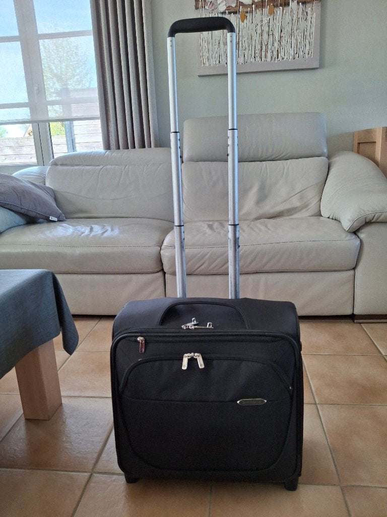 Samsonite laptoptas/trolley met cijferslot op 2 wielen, Ophalen, Trolleytas, Zo goed als nieuw, Samsonite