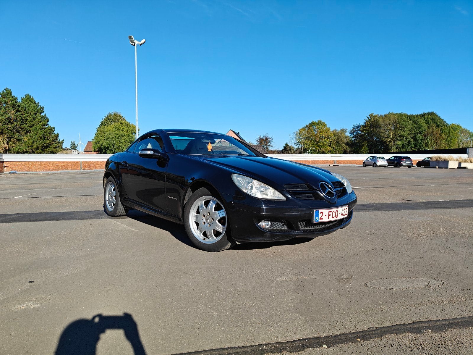 mercedes slk200 (137k km), Autos, Achat, Cabriolet, Boîte manuelle, Noir