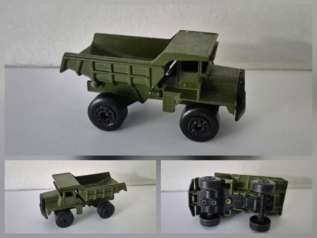 Matchbox Lesney n28-A Mack Dump Truck (1970)., Ophalen of Verzenden, Gebruikt, Bus of Vrachtwagen