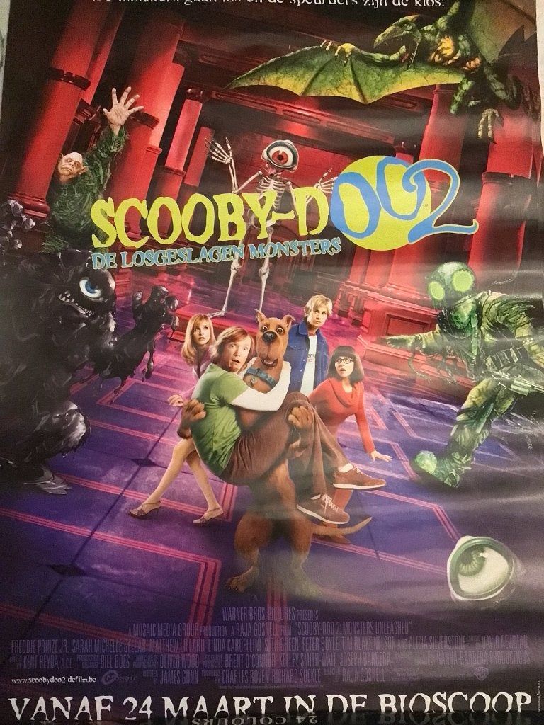 Scooby-doo2 de losgeslagen monsters poster, Ophalen of Verzenden