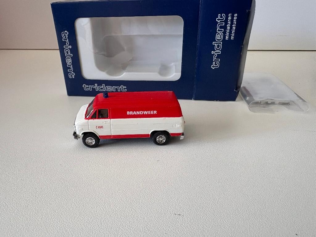 DODGE VAN  - BRANDWEER - TRIDENT - 1:87, Envoi, Neuf, Bus ou Camion, Autres marques