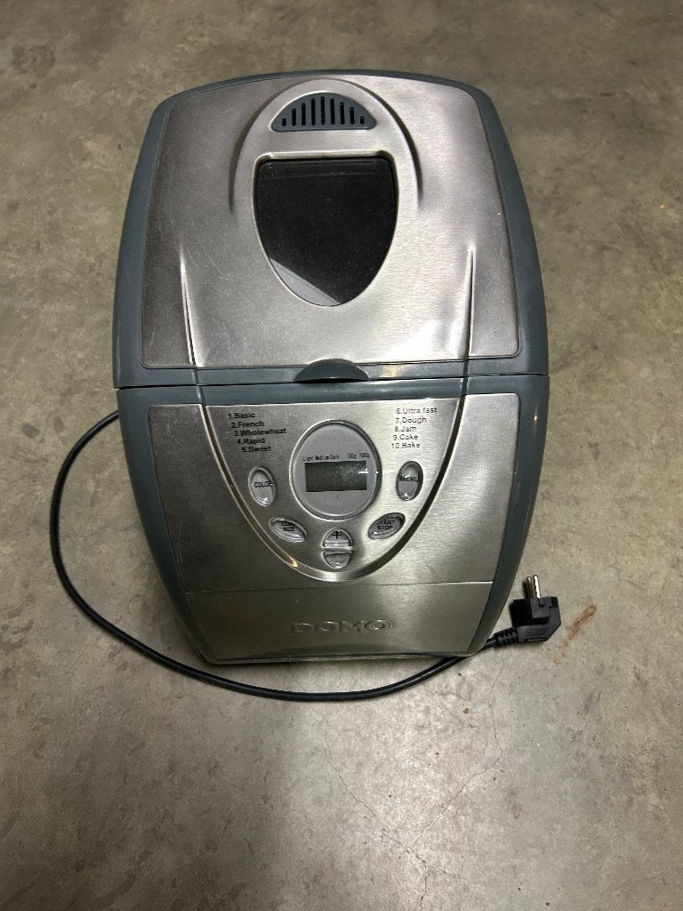 KOOPJE 20€, broodmachine Domo Model B3965, 800 tot 1200 gram deeg, Zo goed als nieuw, Kijkvenster, Ophalen