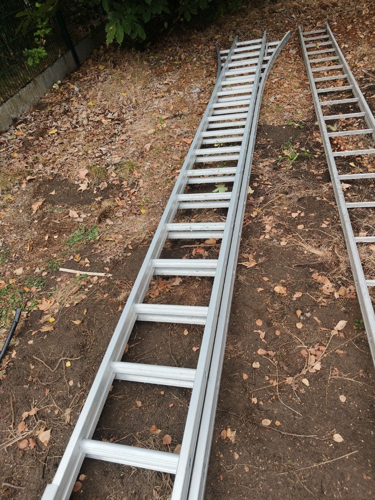 dubbel ladder aluminium, Ophalen, Ladder