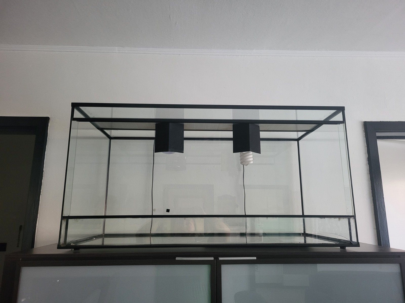 Terrarium voor een slang., Ophalen