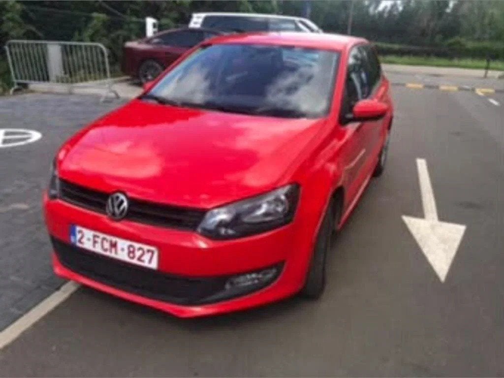 VW.Polo 1.6 Tdi , 90ch , airco , 162.000 km , 09.2012 ., Autos, Rouge, Euro 5, Entreprise, Boîte manuelle