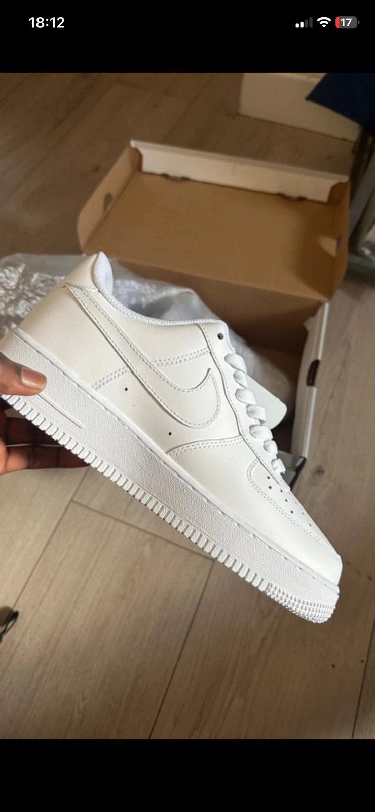 Nike air force 1 blanche, Sports & Fitness, Basket, Comme neuf, Enlèvement