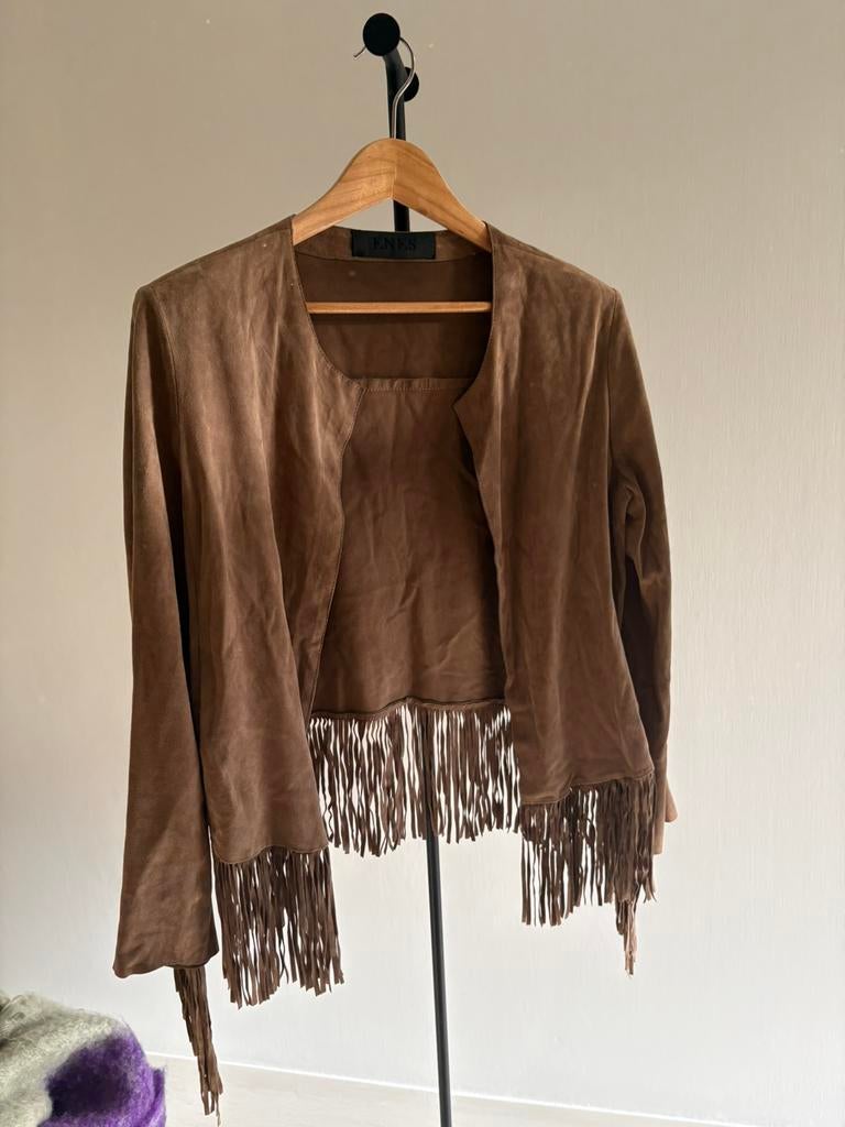 Zacht daimn vest van ENES, Enlèvement ou Envoi, Comme neuf, Manteau