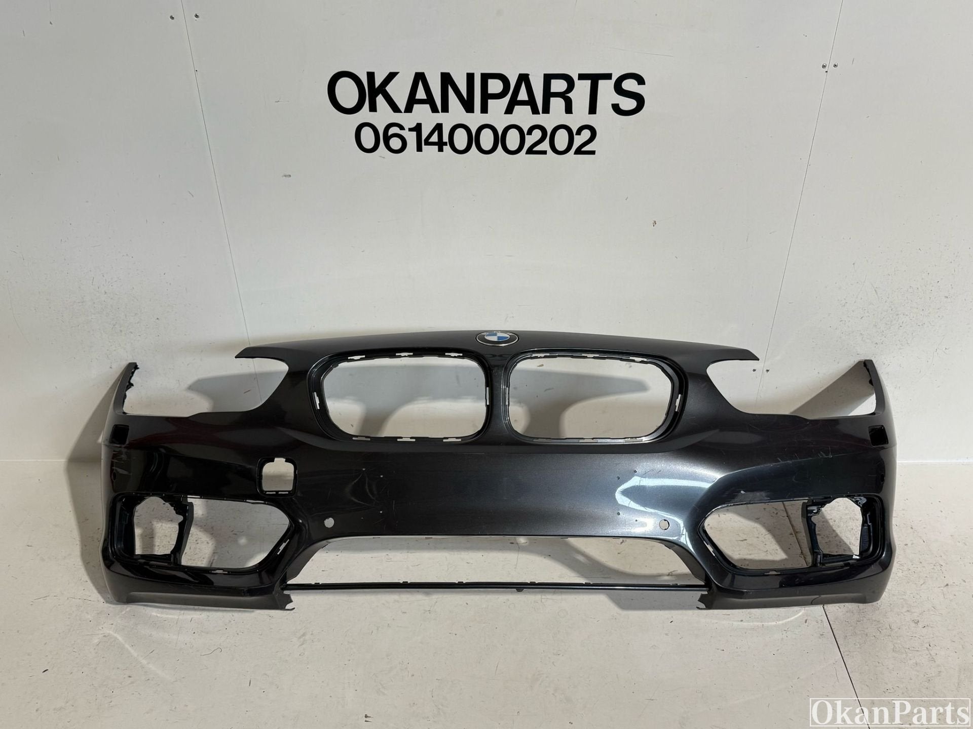 BMW 1-serie F20 F21 LCI Sportline voorbumper 51117371736, Gebruikt, Voor, Bumper