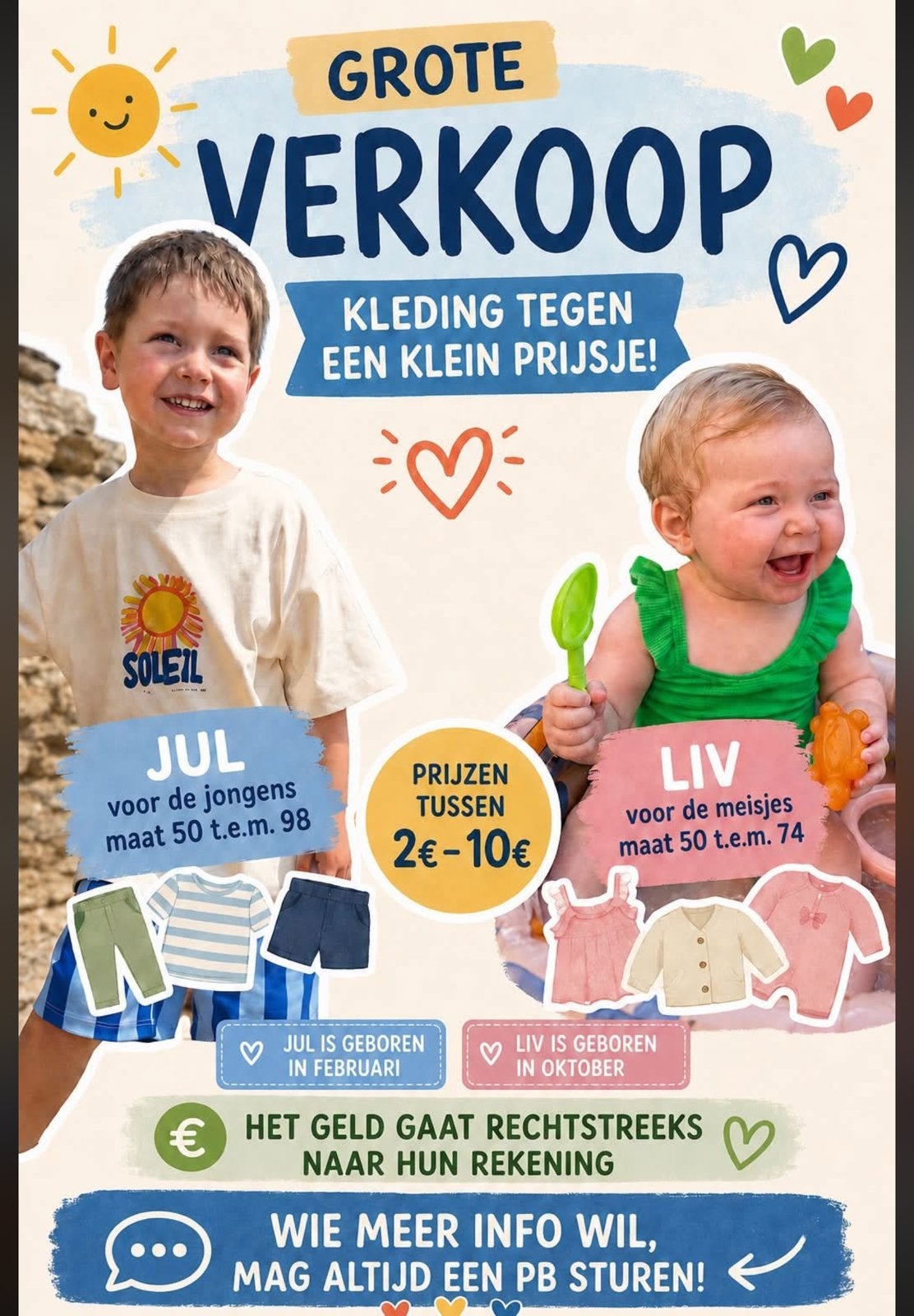 Baby en peuterkleding, Ophalen, Maat 50