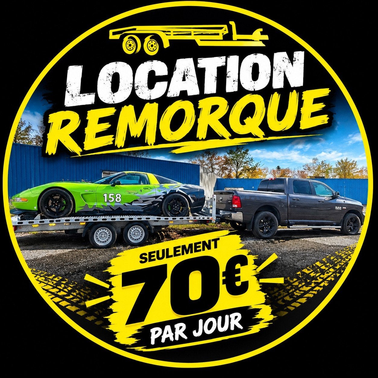 location remorque, Enlèvement