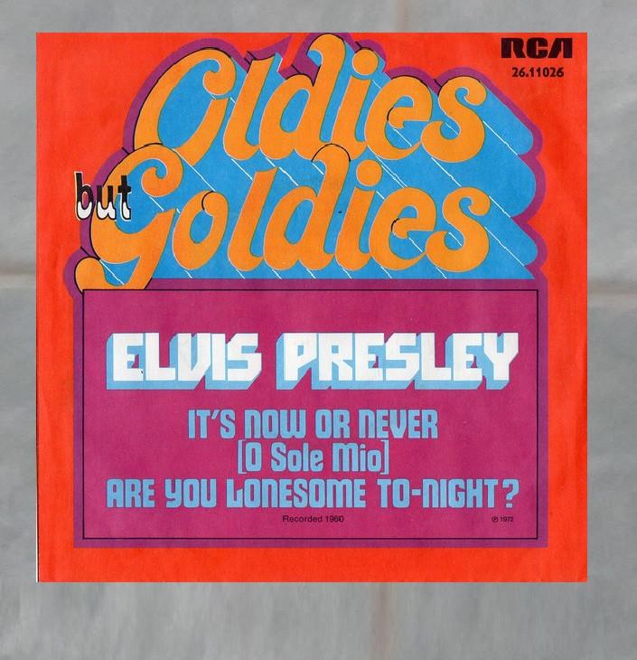 7"  Elvis ‎– It's Now Or Never / Are You Lonesome To-Night, Cd's en Dvd's, Vinyl Singles, Gebruikt, Single, Pop, 7 inch, Ophalen of Verzenden