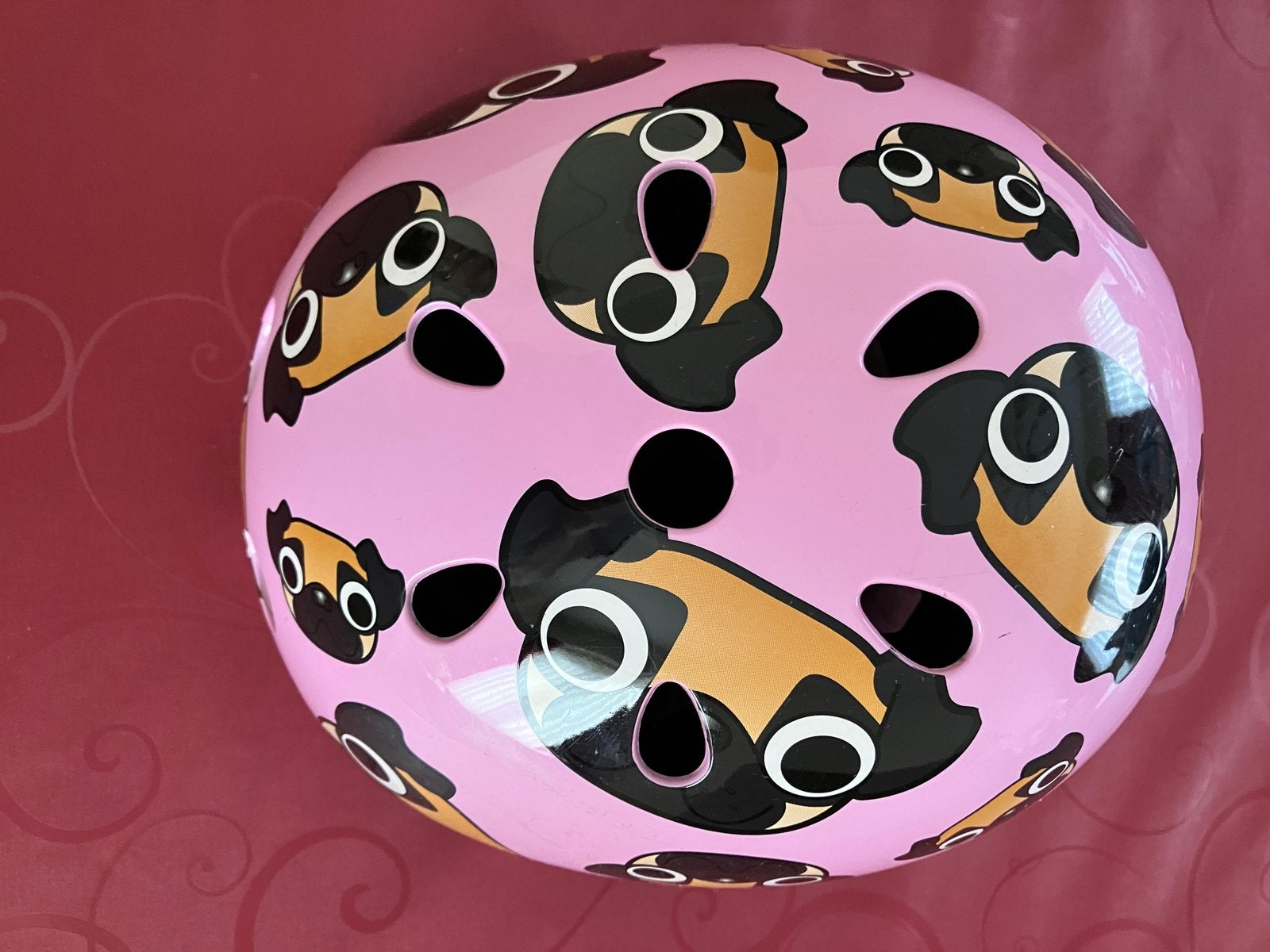 Kinderhelm small Hornit roze met draaiknop en achterlichtje, Fietsen en Brommers, Fietsaccessoires | Fietshelmen, Ophalen of Verzenden