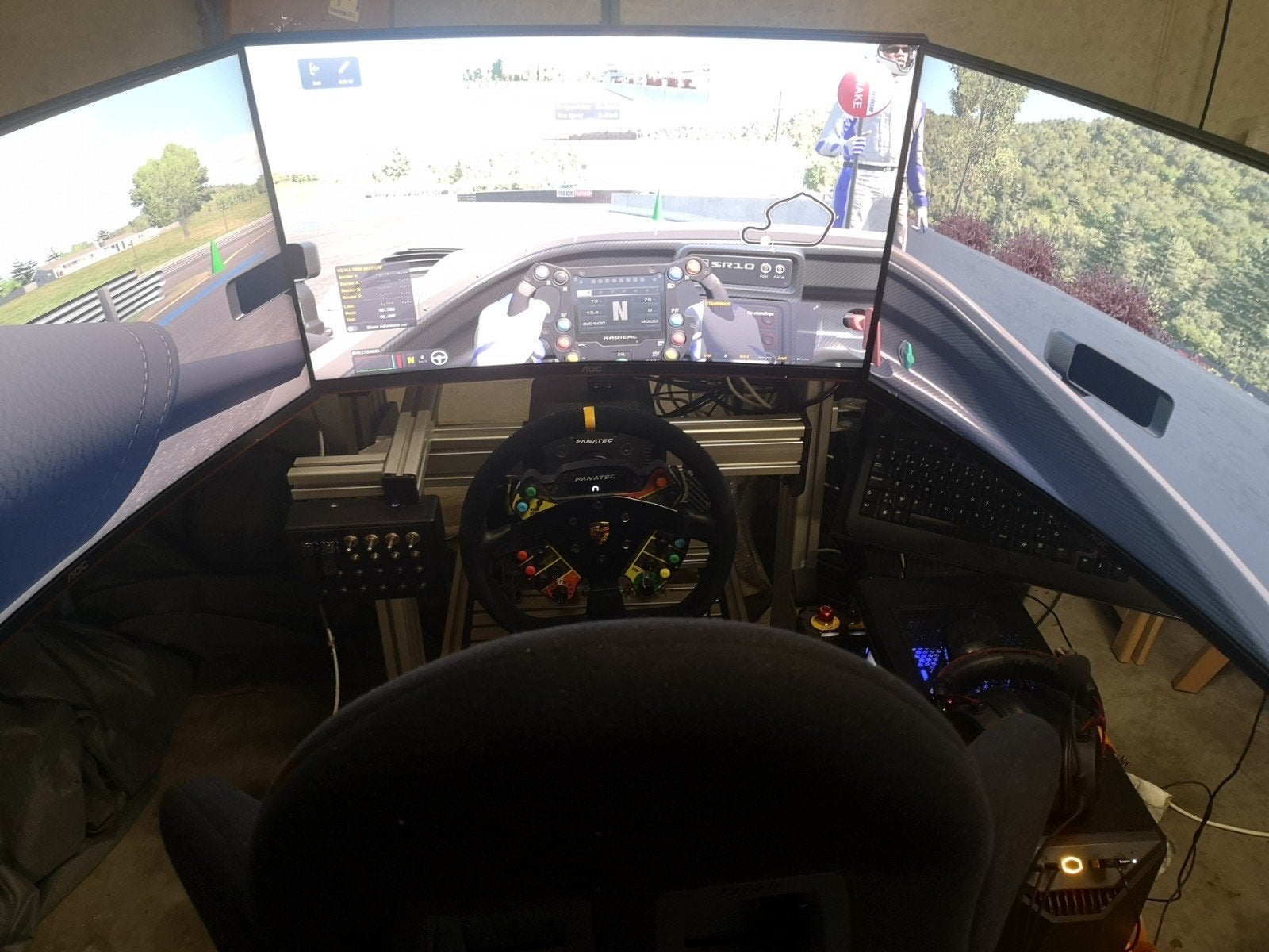 Sim de course haut de gamme complet, Enlèvement