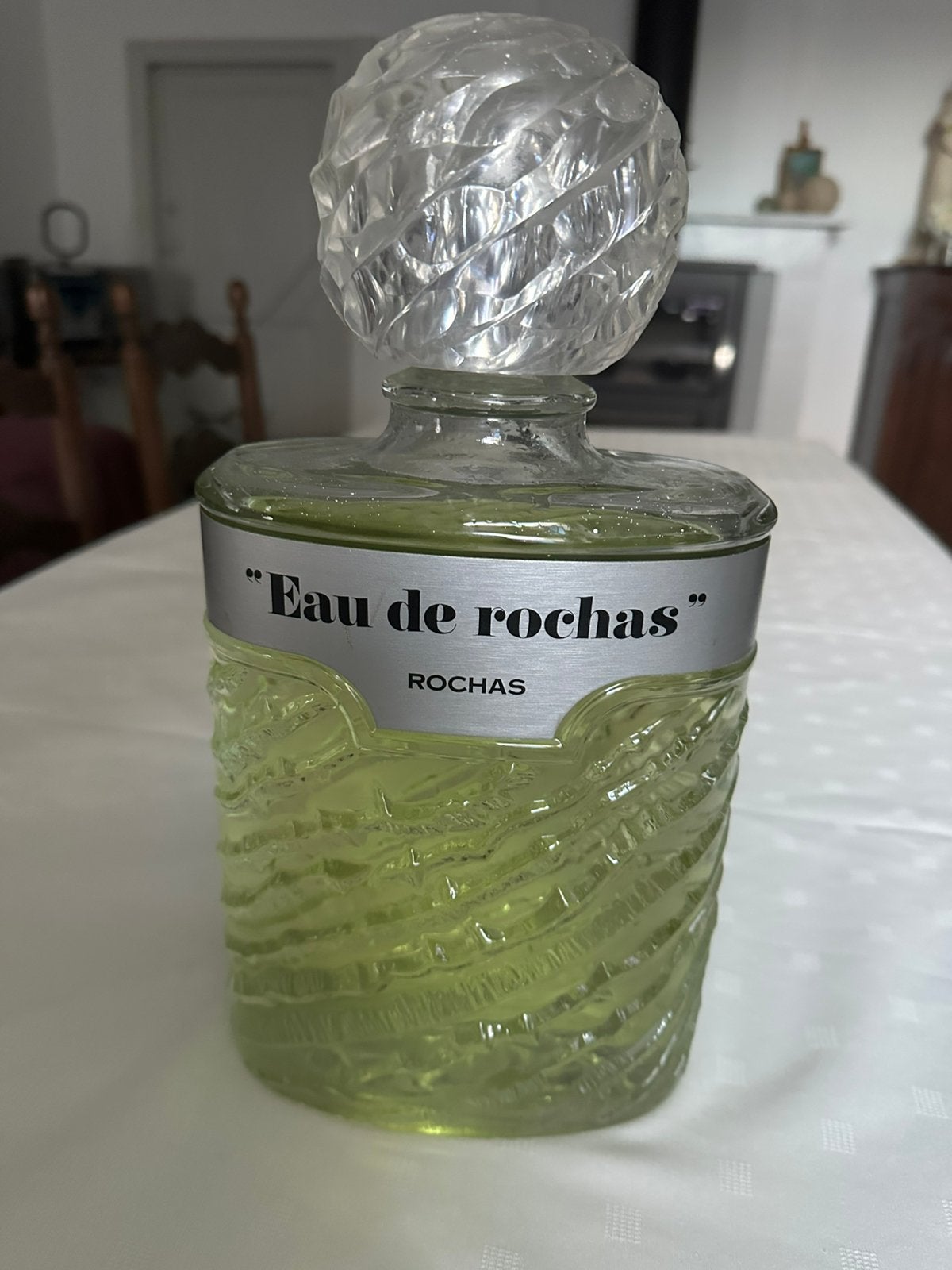 Flacon factice geant vintage Eau de Rochas 33 cm, Collections, Enlèvement, Comme neuf