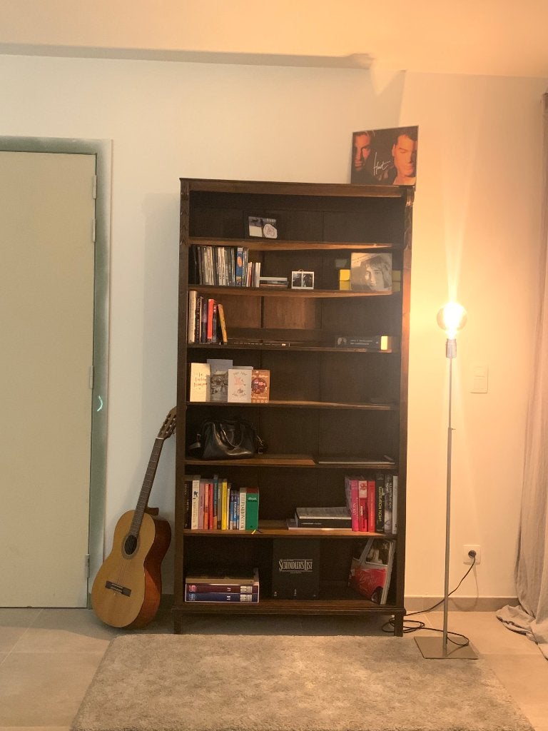 Vintage boekenkast, Huis en Inrichting, Kasten | Boekenkasten, Gebruikt, 100 tot 150 cm, 150 tot 200 cm, 25 tot 50 cm, Ophalen