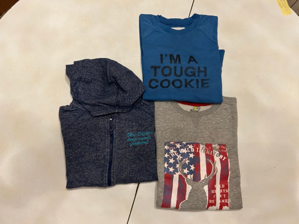 3 TRUIEN voor 10€ - maat 128 - FILOU & FRIENDS en ORCHESTRA, Enfants & Bébés, Paquets de vêtements pour enfants, Enlèvement ou Envoi